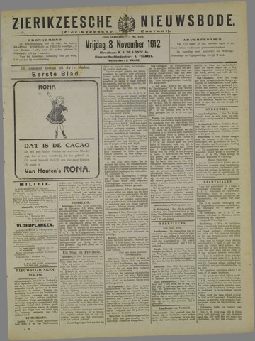 Zierikzeesche Nieuwsbode 1912-11-08
