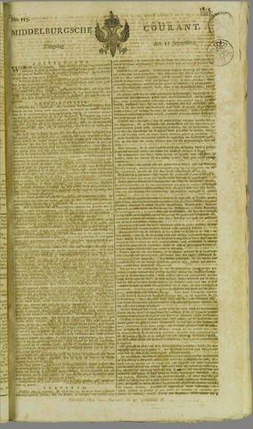 Middelburgsche Courant 1815-09-12
