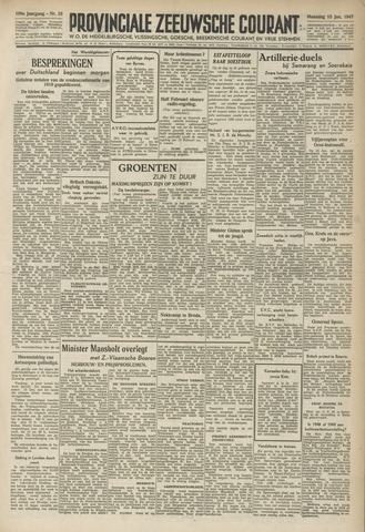 Provinciale Zeeuwse Courant 1947-01-13