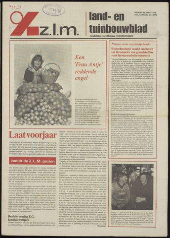 Zeeuwsch landbouwblad ... ZLM land- en tuinbouwblad 1983-04-29