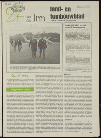 Zeeuwsch landbouwblad ... ZLM land- en tuinbouwblad 1987-11-27