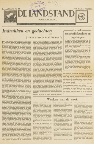 De landstand in Zeeland, geïllustreerd weekblad. 1944-07-14