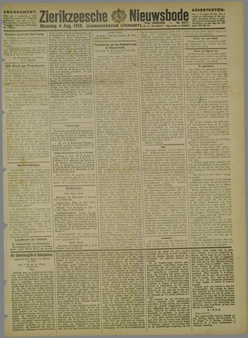 Zierikzeesche Nieuwsbode 1919-08-04