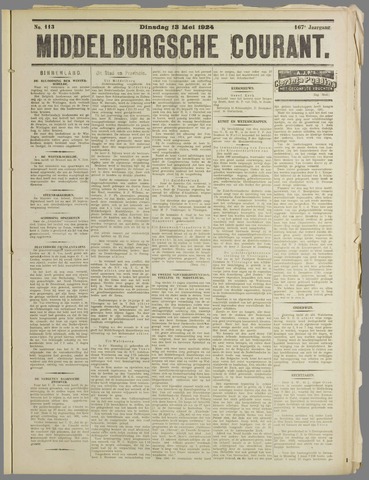 Middelburgsche Courant 1924-05-13