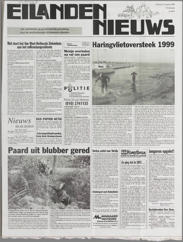 Eilanden-nieuws. Christelijk streekblad op gereformeerde grondslag 1999-08-31