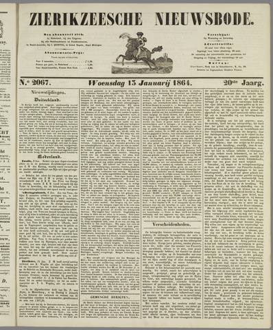Zierikzeesche Nieuwsbode 1864-01-13