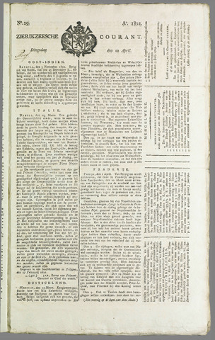 Zierikzeesche Courant 1821-04-10