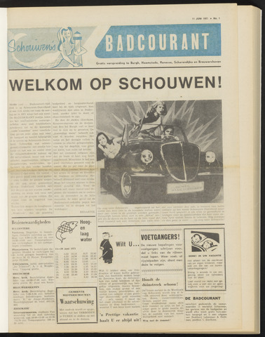 Schouwen's Badcourant 1971