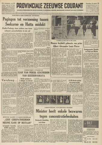 Provinciale Zeeuwse Courant 1958-03-15