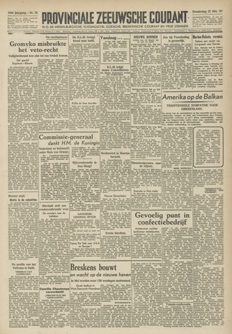 Provinciale Zeeuwse Courant 1947-03-27