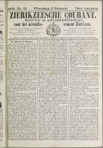 Zierikzeesche Courant 1876-02-09
