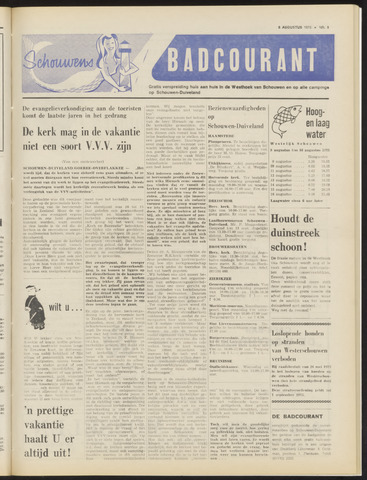 Schouwen's Badcourant 1975-08-08