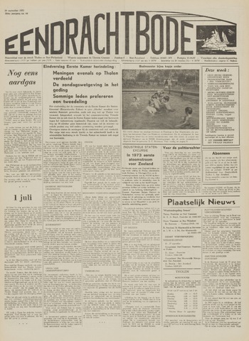 Eendrachtbode (1945-heden)/Mededeelingenblad voor het eiland Tholen (1944/45) 1970-09-24