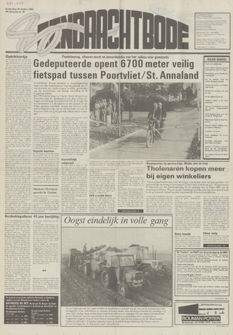 Eendrachtbode /Mededeelingenblad voor het eiland Tholen 1984-10-18