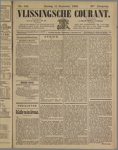 Vlissingse Courant 1892-12-11