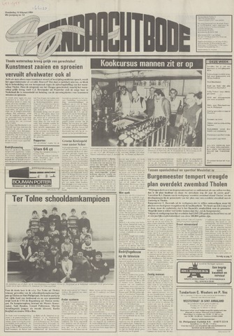 Eendrachtbode /Mededeelingenblad voor het eiland Tholen 1984-02-16
