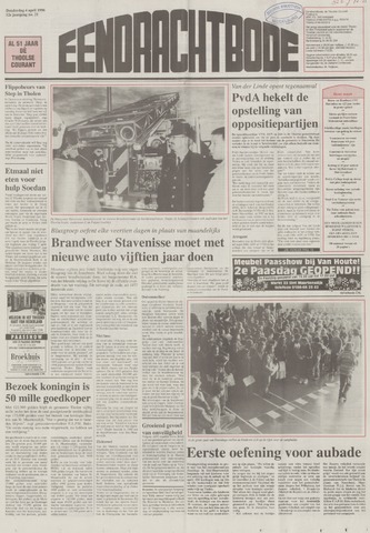 Eendrachtbode /Mededeelingenblad voor het eiland Tholen 1996-04-04