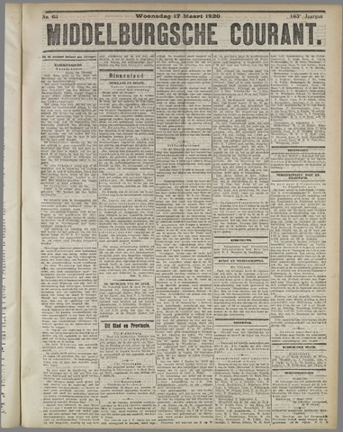 Middelburgsche Courant 1920-03-17