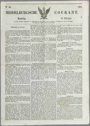 Middelburgsche Courant 1874-02-23