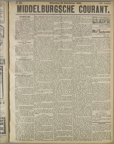 Middelburgsche Courant 1920-12-13