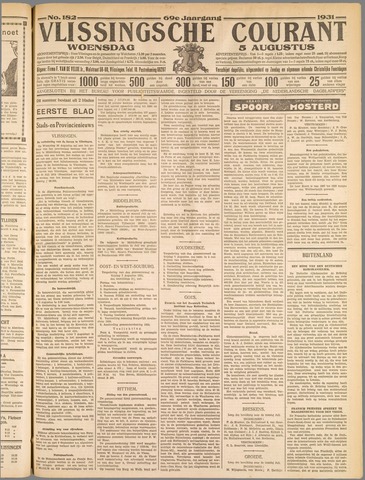 Vlissingse Courant 1931-08-05