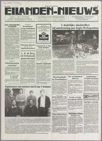 Eilanden-nieuws. Christelijk streekblad op gereformeerde grondslag 1986-10-21