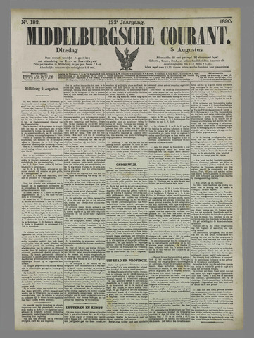Middelburgsche Courant 1890-08-05