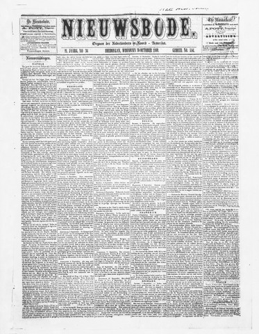 Sheboygan Nieuwsbode 1860-10-10