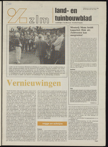Zeeuwsch landbouwblad ... ZLM land- en tuinbouwblad 1988-08-26