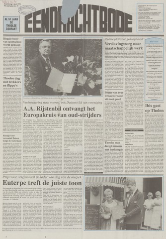 Eendrachtbode /Mededeelingenblad voor het eiland Tholen 1996-06-06