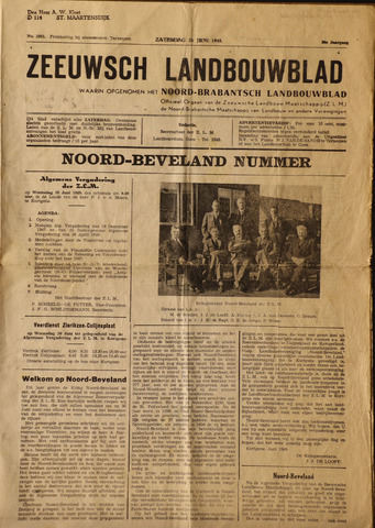 Zeeuwsch landbouwblad ... ZLM land- en tuinbouwblad 1948-06-26