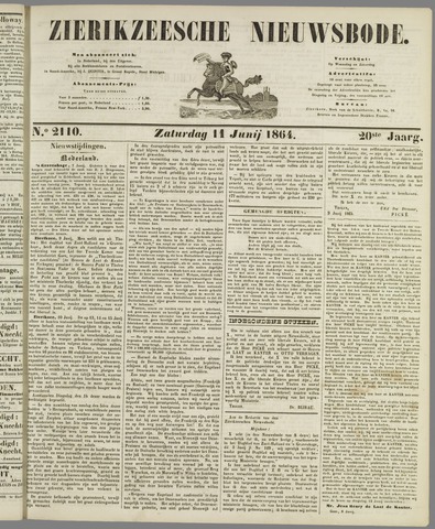 Zierikzeesche Nieuwsbode 1864-06-11