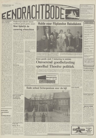 Eendrachtbode /Mededeelingenblad voor het eiland Tholen 1983-10-20