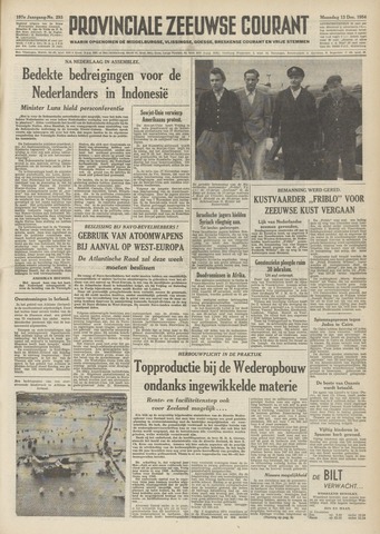 Provinciale Zeeuwse Courant 1954-12-13