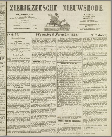 Zierikzeesche Nieuwsbode 1864-11-09