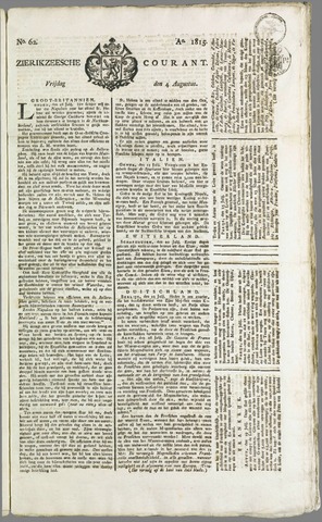 Zierikzeesche Courant 1815-08-04