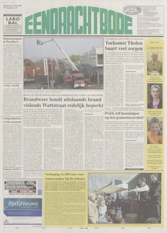 Eendrachtbode /Mededeelingenblad voor het eiland Tholen 2009-04-23