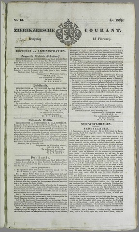 Zierikzeesche Courant 1838-02-13