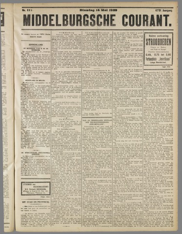 Middelburgsche Courant 1929-05-14