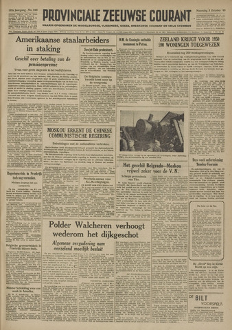 Provinciale Zeeuwse Courant 1949-10-03