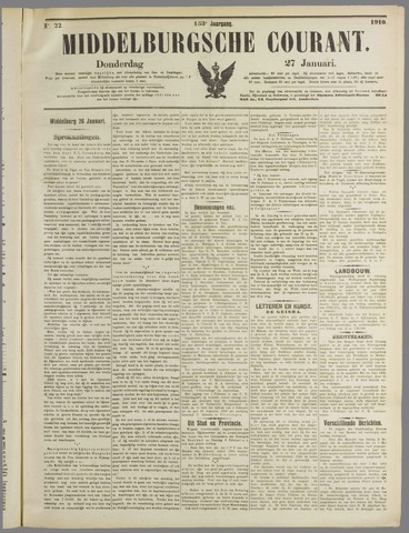 Middelburgsche Courant 1910-01-27