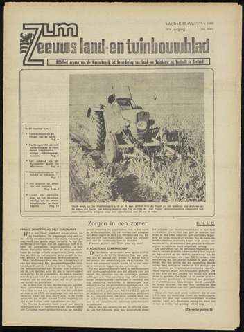 Zeeuwsch landbouwblad ... ZLM land- en tuinbouwblad 1969-08-15