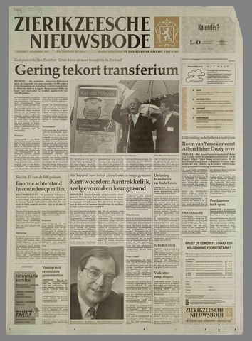 Zierikzeesche Nieuwsbode 1997-11-07