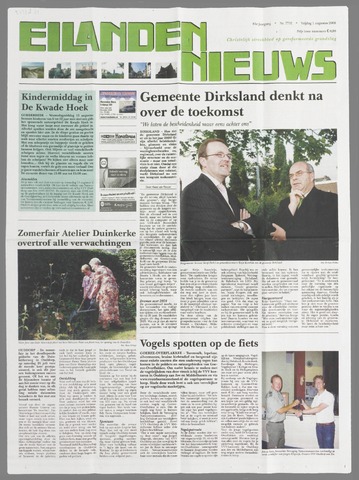 Eilanden-nieuws. Christelijk streekblad op gereformeerde grondslag 2008-08-01