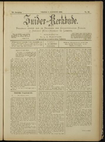 Zuider Kerkbode, Weekblad gewijd aan de belangen der gereformeerde kerken in Zeeland, Noord-Brabant en Limburg. 1904-08-05