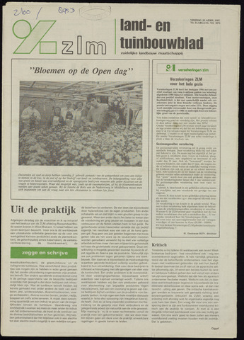 Zeeuwsch landbouwblad ... ZLM land- en tuinbouwblad 1987-04-10