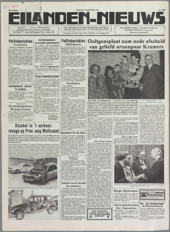 Eilanden-nieuws. Christelijk streekblad op gereformeerde grondslag 1985-11-19