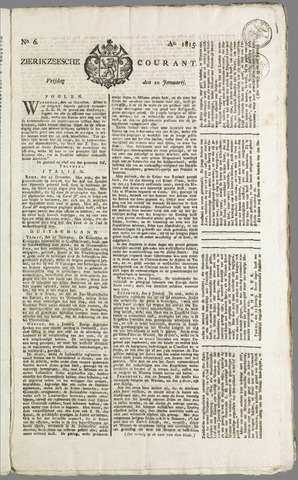 Zierikzeesche Courant 1815-01-20