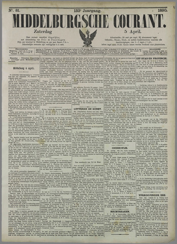 Middelburgsche Courant 1890-04-05