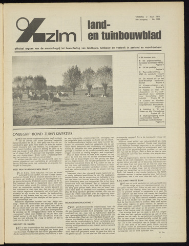 Zeeuwsch landbouwblad ... ZLM land- en tuinbouwblad 1971-07-02